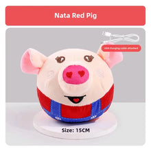 Load image into Gallery viewer, New Dog Toys Interactive Puzzle Electric Plush Jumping Ball USB Rechargeable Clown Cartoon Dog Training Toy Piggy Pet Product