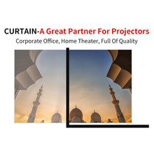 Load image into Gallery viewer, 16:9 Portable Projector Screen Simple Projector Curtain 72/84/100/120/150 inch HD Display Screen Home Cinema Theater Movie Home