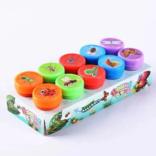 Load image into Gallery viewer, 10pcs Assorted Self-Inking Stamps for Kids - DIY Craft & Scrapbooking