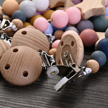 Load image into Gallery viewer, Baby Pacifier Chain Clip Silicone Teether Beads Soother Toy