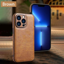 Load image into Gallery viewer, Luxury PU leather Phone Case For iPhone 14 13 Pro Max 12Pro 11Pro Max 13 12 Pro XS MAX XR X SE 7 8 plus Fashion Back Cover Leather Back Case for iPhone 14 Pro Shockproof Cover for iPhone