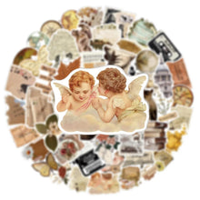 Load image into Gallery viewer, 10/25/50pcs Retro Vintage Art Stickers Aesthetic Decals for Laptop Pad Phone Fridge Travel Luggage Water Bottle Scrapbook Car