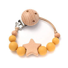 Load image into Gallery viewer, Baby Pacifier Chain Clip Silicone Teether Beads Soother Toy