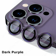 Load image into Gallery viewer, Camera Lens Protectors For iPhone 14 Pro Max Camera Metal Ring Protector Case Glass for iPhone 13mini 14plus 13 14pro Lens Film Camera Lens Protector Tempered Glass Camera Lens Protector