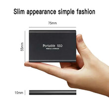 Load image into Gallery viewer, External Hard Drive SSD 4TB - USB 3.0 Solid Disk Fast Transfer Shockproof Large Backup Plug & Play Compatible with Mac/PC/Phones