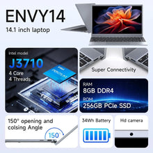 Load image into Gallery viewer, 14 Inch Laptop J3710 8GB RAM 256GB SSD Windows 11 For Students And Business