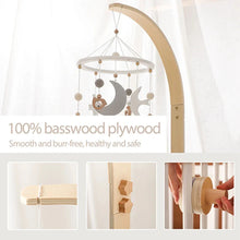 Load image into Gallery viewer, Baby Wooden Bed Bell Bracket Mobile Holder