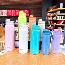 Load image into Gallery viewer, Stainless Steel Insulated Water Bottle (600-1200ml) | Hot & Cold Thermal Tumbler with Handle | Portable Vacuum Flask for Sports & Travel