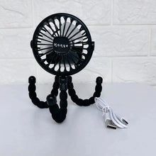 Load image into Gallery viewer, Multifunctional Stroller Mini Fan with USB Charging & Phone Holder