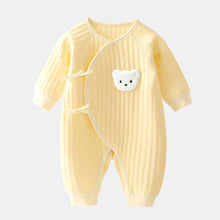 Load image into Gallery viewer, Baby Winter Bodysuit (0–6M) – Thick Cotton Animal Print Onesie for Boys & Girls
