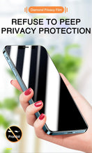 Load image into Gallery viewer, 200D Anti Glare Tempered Glass For iPhone 13 12 11 14 Pro Max Mini Privacy Screen Protector iPhone 14 7 8 Plus XR X Screen Glass Anti Spy Tempered Glass Screen Protector Full Coverage