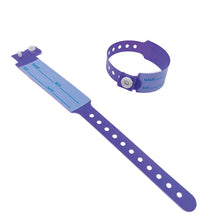 Load image into Gallery viewer, 100pcs Waterproof Soft PVC Medical Wristbands Writable Patient Identification Bracelets Vinyl Band for Healthcare