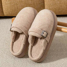 Load image into Gallery viewer, Winter Women's Slippers Home Plush Luxury Designer Woman Shoes Indoor Fluffy Fashion Platform Fuzzy Fur Slides Elegant Flat Soft