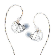 Load image into Gallery viewer, SIMGOT EW300 1DD+1Planar+1PZT Hybrid Driver IEM HIFI Earphones with Detachable Nozzles Silver-Plated OFC IEM Cable for Musician