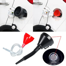 Load image into Gallery viewer, 2 in 1 Plastic Funnel Can Spout For Oil Water Fuel Petrol Diesel Gasoline 2018 New Arrive High Quality Car Accessories Black