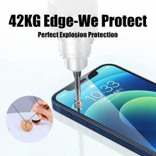 Load image into Gallery viewer, 9D Full Cover Glass Screen Protector for IPhone 11 Pro Max 14 12 X s XS XR Tempered Glass on IPhone 13 Mini 7 8 6S Plus SE Film Tempered Glass Screen Protector Compatible for iPhone
