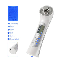 Load image into Gallery viewer, Ultrasonic Ion Facial Massager - Photon Rejuvenation & EMS Microcurrent, Portable Vibration Skin Care Device for Home Use