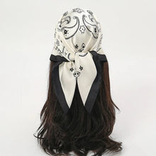 Load image into Gallery viewer, Luxury Satin Silk Square Scarf – Shawl, Hijab & Fashion Wrap 2023