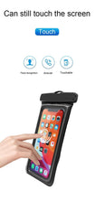 Load image into Gallery viewer, Universal Waterproof Phone Case Swim Bag For iPhone 11 13 Pro Max Water Sports Beach Pool Cover Universal Waterproof Phone Case Waterproof Phone Pouch for iPhone