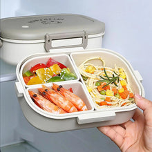 Load image into Gallery viewer, 3-Compartment 800ml Lunch Box – Portable Microwaveable Bento Container