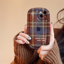 Load image into Gallery viewer, Cute Scottish Plaid Lattice Soft Case For Iphone 14 13 12 11 Pro Max X Xr Xs Max Lovely Dog Shockproof Protective Cover Checkered Plaid Soft Silicone Case