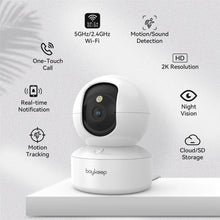 Load image into Gallery viewer, BoyKeep 3MP 5G/2.4GHz WiFi Indoor Home Security IP Smart Baby Monitor Camera Automatic Tracking 24/7 Video Surveillance Camera