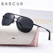Load image into Gallery viewer, BARCUR Women’s Pink Metal Comfortable Fashionable Frame Polarized Sunglasses – Lightweight UV400 Blue Gradient Mirror Lenses Oval Fashion Shades for Summer Travel Beach Summer Outfits & Stylish Apparel Accessories