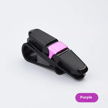 Load image into Gallery viewer, 80-degree Rotating Multi-functional Car Eyeglass Storage Clip Bidirectional Automobile Eyeglass Clip Holder for Easy Access