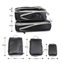 Load image into Gallery viewer, Travel Luggage Organizer Compression Packing Cubes for Carry on Luggage Large Capacity Suitcase Bags Set Waterproof Storage Bags