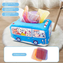 Load image into Gallery viewer, Montessori Magic Tissue Box Sensory Busy Board Toy