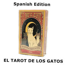 Load image into Gallery viewer, El Tarot de los Gatos – 78-Card Spanish Divination & Board Game Deck