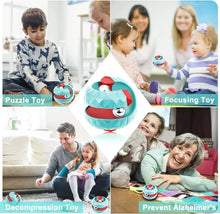 Load image into Gallery viewer, Decompression Orbit Ball Cube Fidget Toy – Anti-Stress Sensory Spinner Toy for Kids, Teens & Adults | Focus & Anxiety Relief Gift