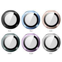 Load image into Gallery viewer, 3pcs Camera Lens Full Cover Anti-scratch HD Protective Glass Film Camera Lens Screen Protector for iPhone 14 Pro/14 Pro Max amera Lenses Glass with Aluminium Edge Compatible with iPhone