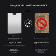 Load image into Gallery viewer, 316 Stainless Steel Chopping Board – Thickened Double-Sided Antibacterial Cutting Board for Kitchen & Dough Kneading