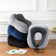 Load image into Gallery viewer, Soft Travel Pillow U Shaped Travel Healthcare Memory Foam Neck Cervical Airplane Pillow Neck Cushion
