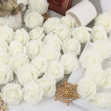 Load image into Gallery viewer, 10/20/50Pcs Artificial Foam Rose Flowers PE Fake Flower for Home Room Dceor Wedding Party Halloween Thanksgiving Christmas Decor