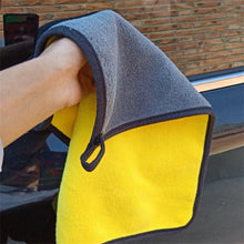 Load image into Gallery viewer, 1/2/6pcs Microfiber Cleaning Towel Thicken Soft Drying Cloth Car Body Washing Towels Double Layer Clean Rags Car Accessories