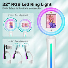Load image into Gallery viewer, Selfie Stand Photo Booth Machine ipad Photobooth compatible for 10.2-12.9inch ipad Photo Booth Stand Machine for Party Wedding