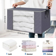 Load image into Gallery viewer, Large Capacity Foldable Clothes Storage Bag โ Blanket & Closet Organizer