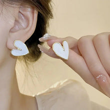 Load image into Gallery viewer, Love Heart Pearl Drop Earrings – Sweet Elegant Jewelry for Women