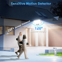 Load image into Gallery viewer, 234/318/348 LED Solar Motion Sensor Light – Super Bright Outdoor Floodlight with 3 Modes, IP65 Waterproof, Remote Control & Wide-Angle Illumination