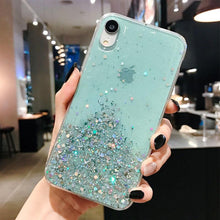 Load image into Gallery viewer, Glitter Luxury Soft Phone Case For iPhone 13 mini 12 Pro 11 ProMax For iPhone XR XS Max X 8 7 6s 6 Plus Back Cover Case Fashion Glitter Silicone Clear Shiny Sparkly Soft Flexible Shock-Absorbing Slim Protective Case