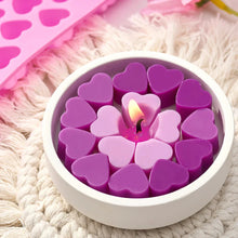Load image into Gallery viewer, 55-Cavity Heart Silicone Candle Mold – DIY Valentine’s Candle, Wax Melt & Chocolate Mold for Love Crafts, Baking & Party Gifts