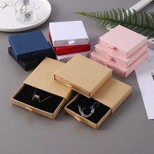 Load image into Gallery viewer, 10pcs Kraft Paper Jewelry Boxes for Necklace Bracelet Earrings Gifts