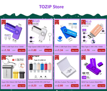 Load image into Gallery viewer, TYPE-C USB Flash Drive 128GB Real Capacity Pen Drive 64GB Free Key Chain Memory Stick Creative Business Gift Red U Disk Blue 32G