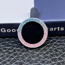 Load image into Gallery viewer, Bling Diamond Camera Lens Protector For iPhone 14 13 12 11 Pro Max Metal Ring Lens Glass Glitter Protective Cap iPhone 13 mini Camera Lens Protector Sparkle Diamond Ring Metal Alloy HD Glass for iPhone