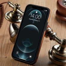 Load image into Gallery viewer, Luxury PU Leather Phone Case For iPhone 14 pro max 13 Pro max 11 12 Pro Max XR XS Max X 7 Plus case leather Slim Back Cover Compatible with iPhone 13 Pro Case Slim Leather Classic Luxury Elegant Phone Cover