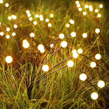Load image into Gallery viewer, 8 LED Solar Firefly Garden Lights – Waterproof Warm White Outdoor Pathway & Patio Decoration