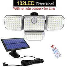 Load image into Gallery viewer, Solar Outdoor Security Light – 182/112 LED Floodlight with 3 Adjustable Modes, IP65 Waterproof Motion Sensor Lamp for Garage, Garden & Yard