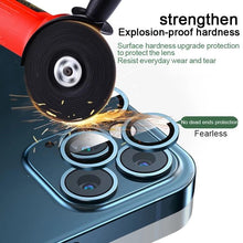 Load image into Gallery viewer, HD Camera Lens Protector 9H Hardness Anti-Scratch Camera Protector For iPhone 13 14 12 Pro Max Titanium Alloy Camera Protector for iPhone 12 13 Mini Camera Protector Lens Protection Glass Suit